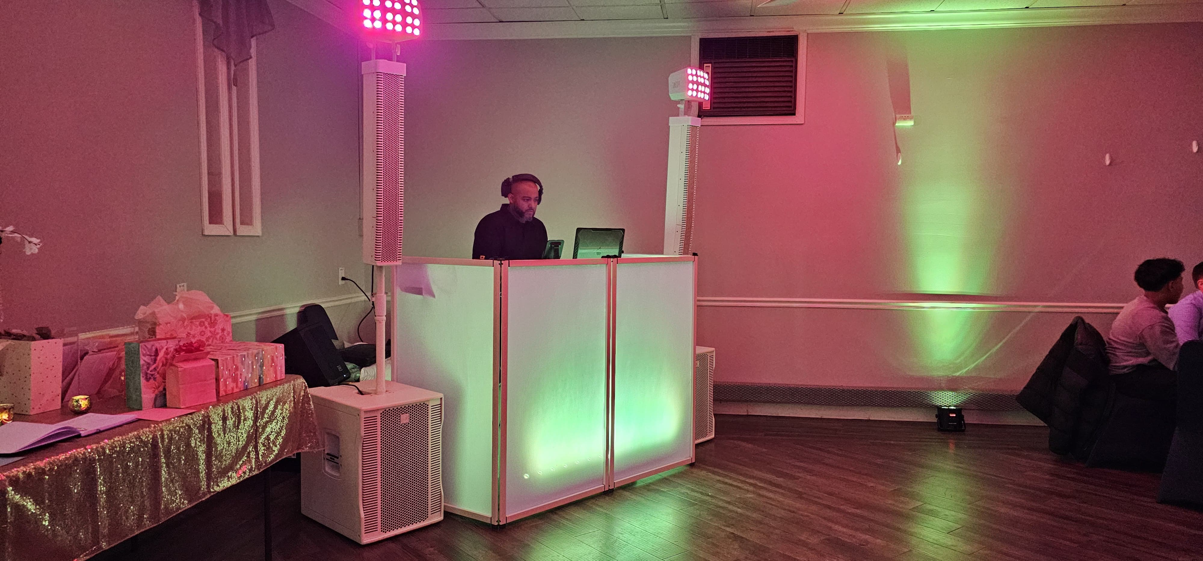 DJ Vic at the booth
